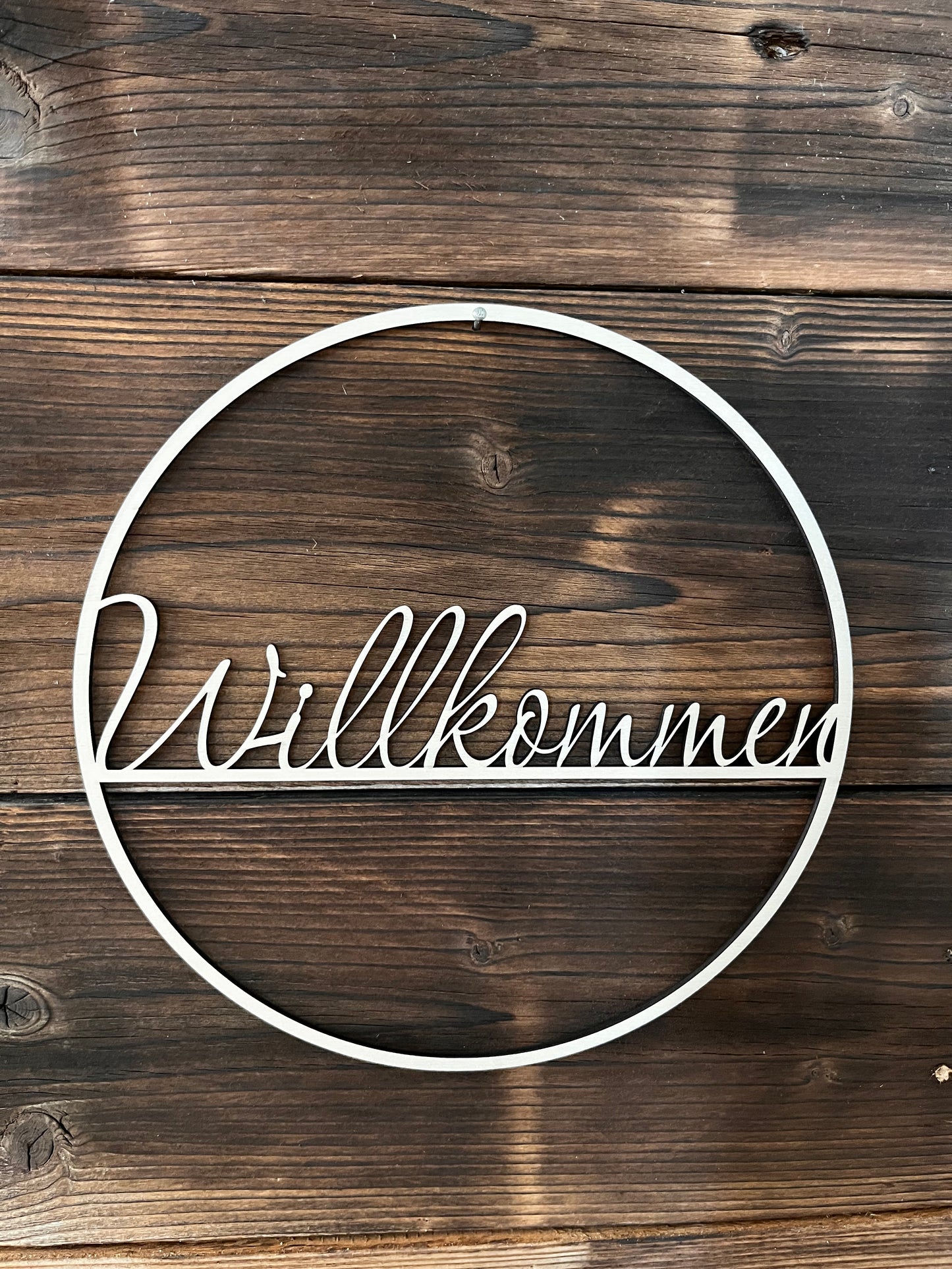 Holzring "Willkommen"