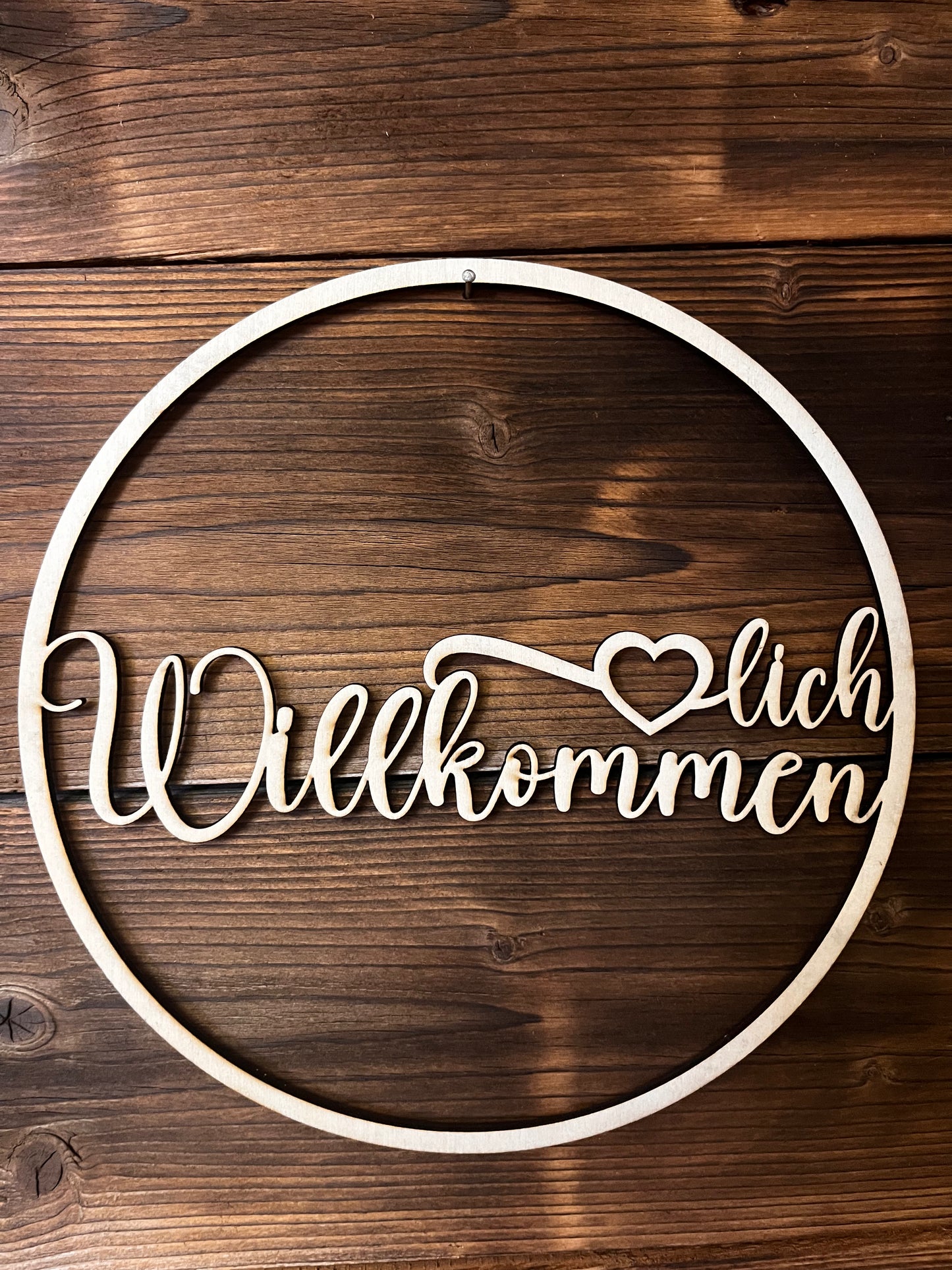 Holzring "Willkommen"