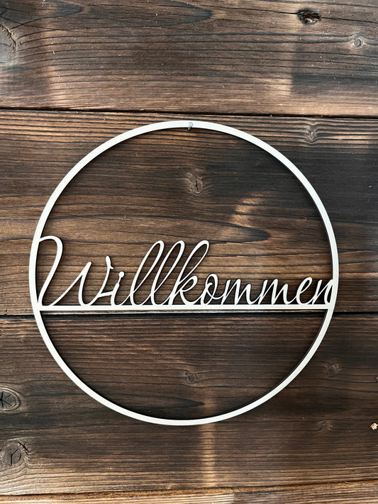 Holzring "Willkommen"